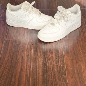 White Nike Shoes AF1’S